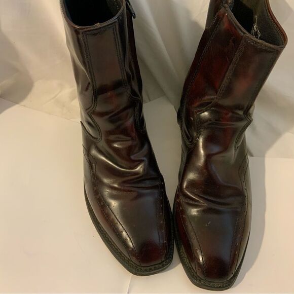 Laredo LONG HAUL Burnt Red  Mens 8.5 D Zipper Boots main image 4